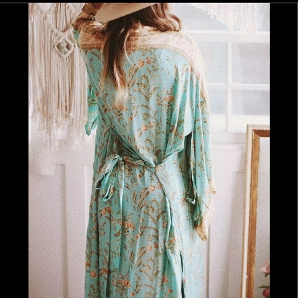 BOHEMIAN VINTAGE ROBE KIMONO - Picture 4 of 16